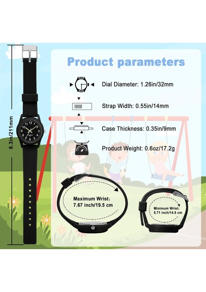 Kız Erkek Çocuklar Için Analog Saatler Yumuşak Bantlı Çocuk Saatleri Öğrenme Süresi 50M Su Geçirmez Çocuk Saati 3-10 Yaş Arası Okunması Kolay Çocuklar Için Harika Doğum Günü Hediyeleri (Yurt Dışından)