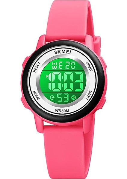 Çocuklar LED Dijital Elektrik Lüminesans Silikon Açık Spor Su Geçirmez Alarm Çocuk Elbise Kol Saati Kronometre ile Erkek Kız Için (Yurt Dışından)