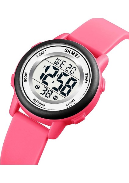 Çocuklar LED Dijital Elektrik Lüminesans Silikon Açık Spor Su Geçirmez Alarm Çocuk Elbise Kol Saati Kronometre ile Erkek Kız Için (Yurt Dışından)
