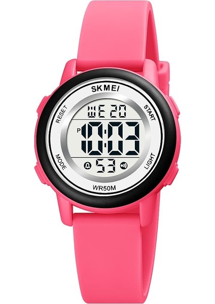 Çocuklar LED Dijital Elektrik Lüminesans Silikon Açık Spor Su Geçirmez Alarm Çocuk Elbise Kol Saati Kronometre ile Erkek Kız Için (Yurt Dışından)
