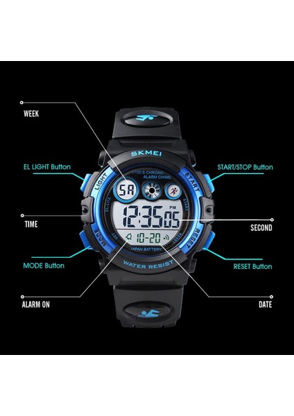 Çocuklar Saatler Dijital Spor Saatler Erkek Kız Açık Su Geçirmez Saatler Alarm Kronometre Askeri Çocuk Kol Saati Yaş 5-10 (Yurt Dışından) fiyatları