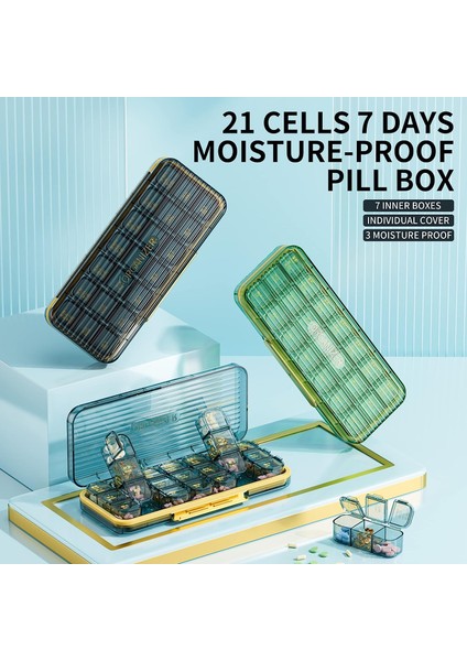 21 Hücreli Günde 3 Kez Hap Saklama Cihazı - Neme Dayanıklı Günlük Sevimli Hap Kutusu, Çıkarılabilir Ayrı Hücre 21 Günlük Hap Kutusu Kadın Erkek Seyahat Takı ve Günlük Için Uygun(Siyah) (Yurt Dışından) fiyatları