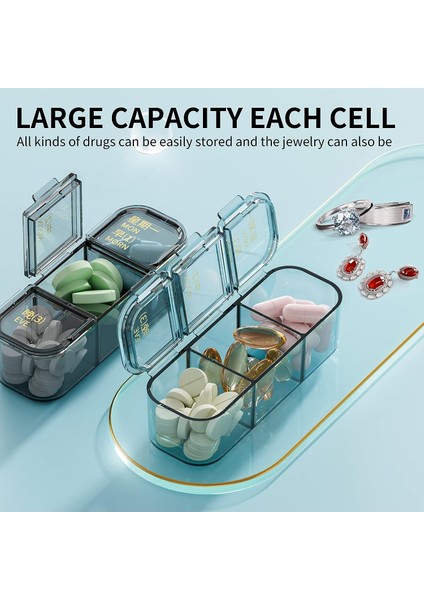 21 Hücreli Günde 3 Kez Hap Saklama Cihazı - Neme Dayanıklı Günlük Sevimli Hap Kutusu, Çıkarılabilir Ayrı Hücre 21 Günlük Hap Kutusu Kadın Erkek Seyahat Takı ve Günlük Için Uygun(Siyah) (Yurt Dışından) modelleri
