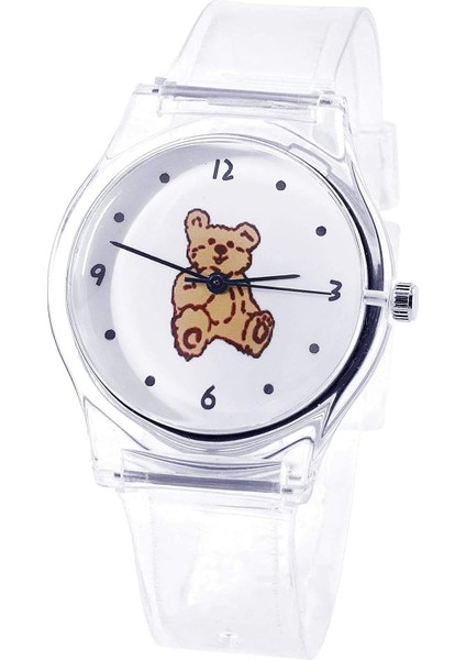 Izle Genç GIRLSU2019 Kuvars Saatler Süper Yumuşak Reçine Watch Band Öğrenci Bulutsusu Yüzlü Analog Kol Saati (Yurt Dışından)
