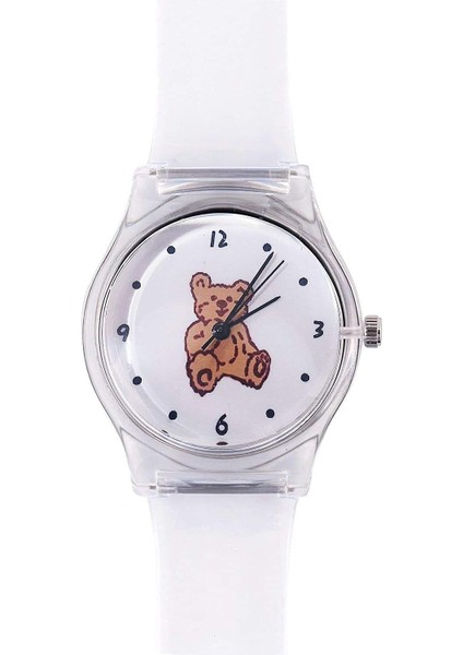 Izle Genç GIRLSU2019 Kuvars Saatler Süper Yumuşak Reçine Watch Band Öğrenci Bulutsusu Yüzlü Analog Kol Saati (Yurt Dışından)