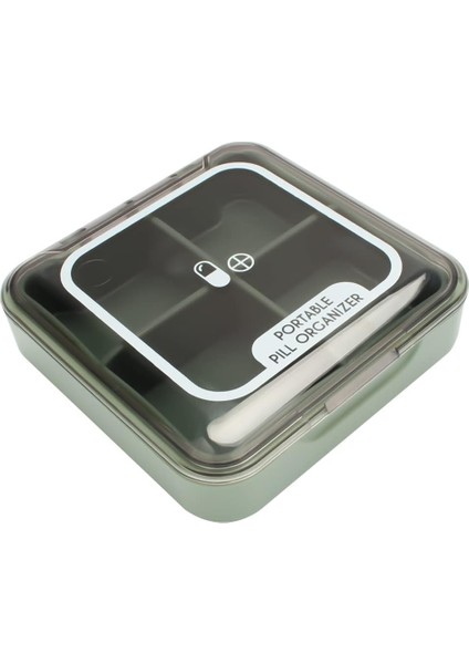 Hap Kutusu, Sevimli Hap Kutusu - Seyahat Günlük Hap Organizatörü, Çanta Cebi Için Taşınabilir Güzel Hap Kabı, Vitaminler Için Kompakt Ilaç Tutucu, Takviyeler, Balık Yağları (Yeşil) (Yurt Dışından)