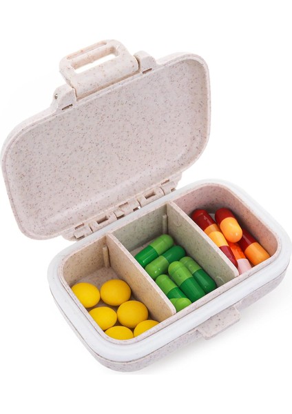 1 Pc Kişisel Hap Dağıtıcı Organizatör Ilaç Kutusu Mini Bölmeler Konteyner Sevimli Taşınabilir Kasa Tutucu Çanta Için Hatırlatmalar Günlük Ofis Seyahat Paketi (Yurt Dışından)