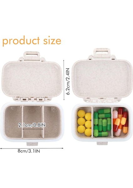 1 Pc Kişisel Hap Dağıtıcı Organizatör Ilaç Kutusu Mini Bölmeler Konteyner Sevimli Taşınabilir Kasa Tutucu Çanta Için Hatırlatmalar Günlük Ofis Seyahat Paketi (Yurt Dışından) modelleri