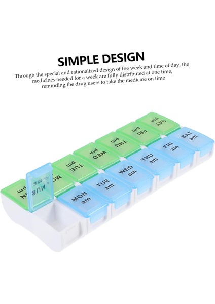 Gün Organizatör 1 Pc Hap Kutusu Hap Kutusu Taşınabilir Saklama Kutusu Günlük Hap Saklama Kutusu Plastik Hap Kutusu Bir Hafta Paketi Plastik Seyahat Kabı Haftalık (Yurt Dışından) fiyatları