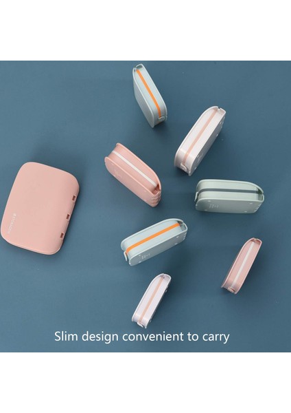 Suya Dayanıklı Hap Kutusu - Seyahat Hapı Organizatörü Çıkarılabilir Bölmeli Küçük Hap Kutusu - Taşınabilir Hap Kabı Dış Mekan Hap Tutucusu (4 Bölmeli, Mavi) (Yurt Dışından)