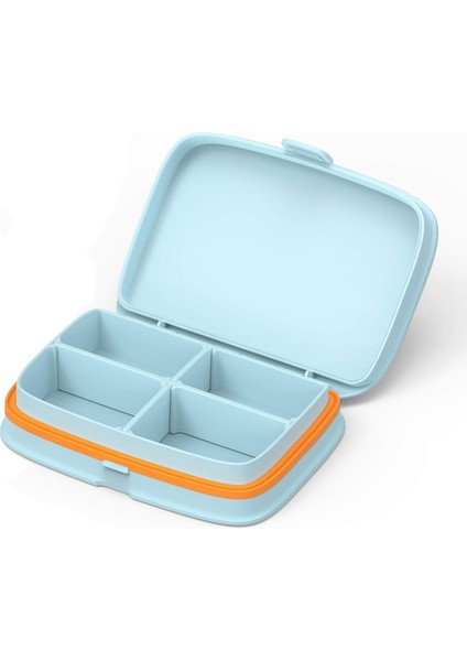 Suya Dayanıklı Hap Kutusu - Seyahat Hapı Organizatörü Çıkarılabilir Bölmeli Küçük Hap Kutusu - Taşınabilir Hap Kabı Dış Mekan Hap Tutucusu (4 Bölmeli, Mavi) (Yurt Dışından) fiyatları