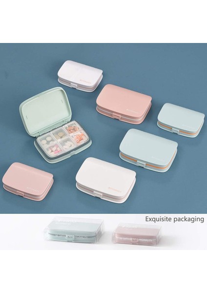 Suya Dayanıklı Hap Kutusu - Seyahat Hapı Organizatörü Çıkarılabilir Bölmeli Küçük Hap Kutusu - Taşınabilir Hap Kabı Dış Mekan Hap Tutucusu (4 Bölmeli, Mavi) (Yurt Dışından) modelleri