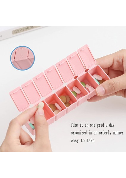 2 Paket Hap Saklama Kutusu Am Pm Hap Saklama Kutusu 7 Gün Braille Hap Kutusu ile Vitaminler Balık Yağı Takviyeleri (Yurt Dışından)