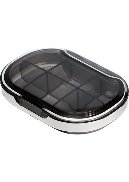 Depolama Seyahat Kutusu Taşınabilir Mini Ilaç Hap Saklama Kutusu Tabletler Için Plastik Hap Konteyner Vaka Küçük Pillbox Organizatör Şişe 4/6 Izgaralar (Boyut: 6 Izgaralar Siyah) (Yurt Dışından)
