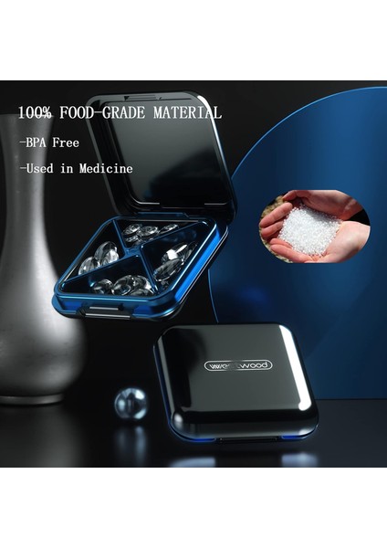 Küçük Hap Kutusu, Su Geçirmez Taşınabilir Günlük Küçük Hap Kutusu Çantalar Için Cep Vitaminler, Balık Yağları, Takviyeler, Ilaçlar Için Kompakt Seyahat Ilaç Tutucu Siyah (Yurt Dışından) fiyatları