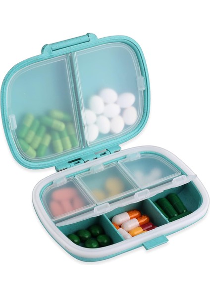 Hap Organizatörü 1 Parça Seyahat Ilaç Kutusu Kasa Konteyner Temel Malzemeler Vitamin Ilaç Tutucu Dağıtıcı Günlük Kaplar Küçük Boy Takviye Kontrolü 7 Gün 2 Kez Hap Şişesi Am Pm Stora (Yurt Dışından)
