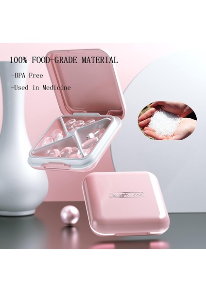 Küçük Hap Kutusu, Su Geçirmez Taşınabilir Günlük Küçük Hap Kutusu Çantalar Için Cep Vitaminler, Balık Yağları, Takviyeler, Ilaçlar Için Kompakt Seyahat Ilaç Tutucu Pembe (Yurt Dışından) fırsatları