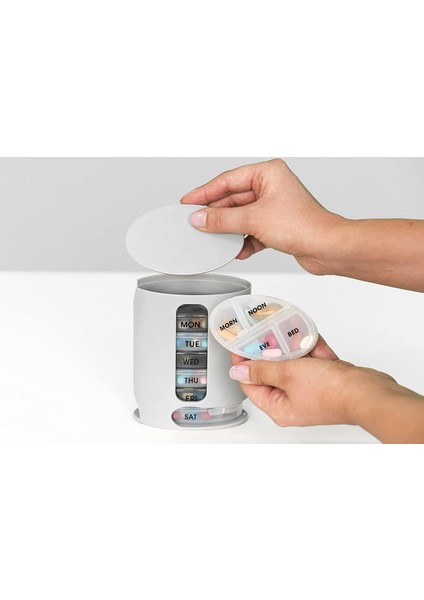 Pill Pro - Haftalık Hap Organizatörü, Haftalık Am Pm Hap Kutusu Günde 4 Kez, Büyük Kapasiteli 7 Günlük Hap Kutuları Vitamin Balık Yağı Takviyeleri (Yurt Dışından) modelleri