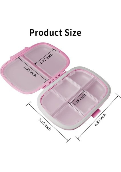 Bölmeli Haftalık Hap Organizatörü, Ilaç Organizatörü, Hap Kabı, Günlük Hap Organizatörü, Hap Dağıtıcısı, Seyahat Hapı Organizatörü, Hap Kutusu (Yurt Dışından) fiyatları