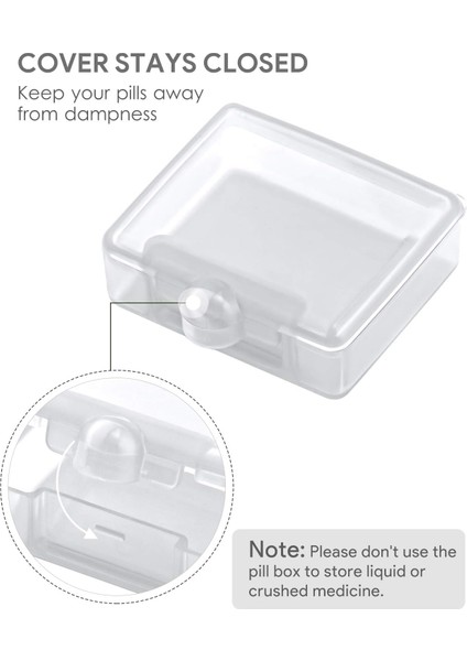 Küçük Cep Hap Kutusu (3 Paket), Çanta Seyahati Için Taşınabilir Günlük Tek Hap Kutusu Düzenleyici, Haplar Için Mini Hap Kabı Vitamin Balık Yağı Takviyeleri (Beyaz) (Yurt Dışından) modelleri