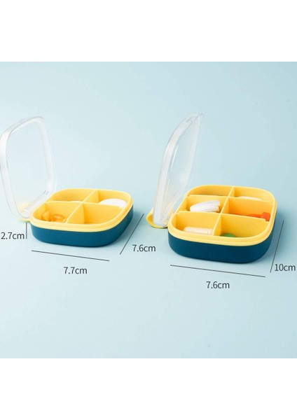 Bölmeli Seyahat Hap Organizatörü, Taşınabilir Hap Kutusu, Cep Hap Kutusu Neme Dayanıklı Günlük Ilaç Kutusu Tıp Için Tutucu Konteyner, Vitamin (Yeşil, 6 Izgara) (Yurt Dışından) fiyatları