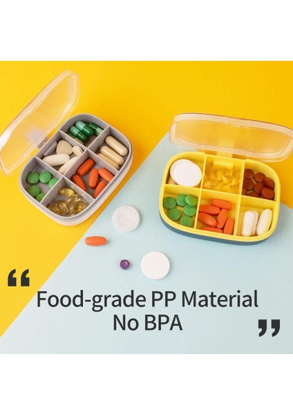 Bölmeli Seyahat Hap Organizatörü, Taşınabilir Hap Kutusu, Cep Hap Kutusu Neme Dayanıklı Günlük Ilaç Kutusu Tıp Için Tutucu Konteyner, Vitamin (Yeşil, 6 Izgara) (Yurt Dışından) modelleri