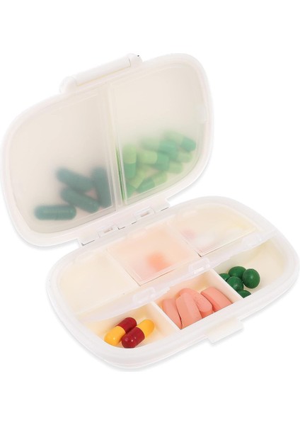 1 Pc Hap Saklama Kutusu Kasa Sevimli Haftalık Aylık Ilaç Kabı Tutacağı Günde 3 Kez Günlük Taşınabilir Küçük Ilaç Dağıtıcı Çanta Için Hatırlatmalar Cep Seyahat Paketi (Beyaz) (Yurt Dışından)