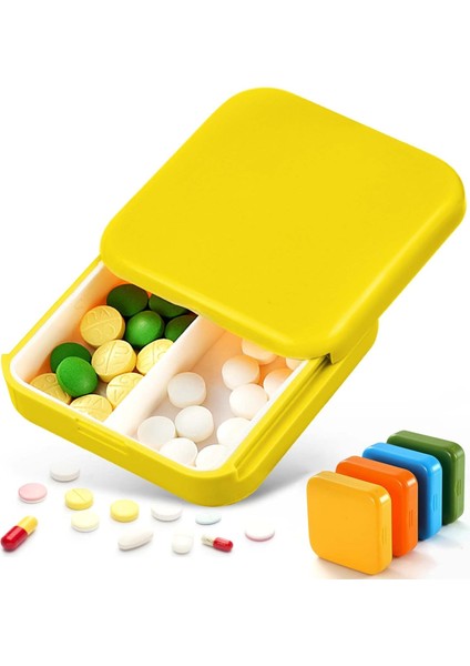 Bölmeli Seyahat Hap Organizatörü, Taşınabilir Hap Kutusu, Cep Hap Kutusu, Vitamin Için Günlük Hap Tutucu, Morina Karaciğeri Yağı, Ilaçlar, Takviyeler (Yurt Dışından)