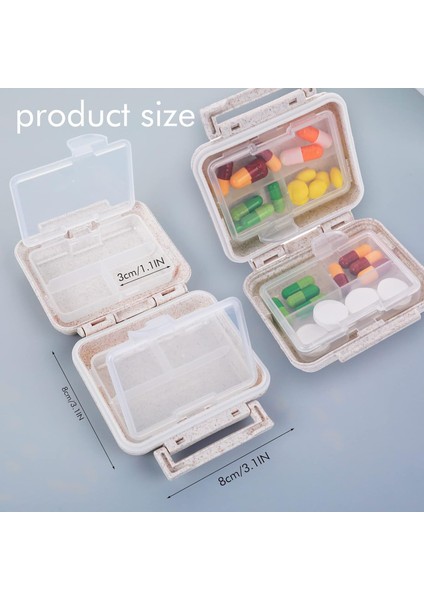 1 Pc Kişisel Hap Dağıtıcı Organizatör Ilaç Kutusu Mini Bölmeler Konteyner Sevimli Taşınabilir Kasa Tutucu Çanta Için Hatırlatmalar Günlük Ofis Seyahat Paketi (Yurt Dışından)