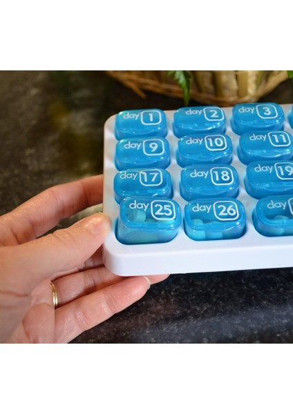 31 Günlük Aylık Hap Saklama Kapsülleri - 2'li Paket (Yurt Dışından) modelleri