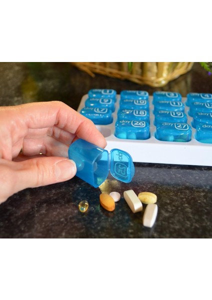 31 Günlük Aylık Hap Saklama Kapsülleri - 2'li Paket (Yurt Dışından) fırsatları