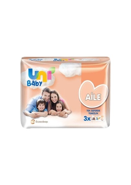 Aile Islak Havlu 3 x 52'li 5 Adet