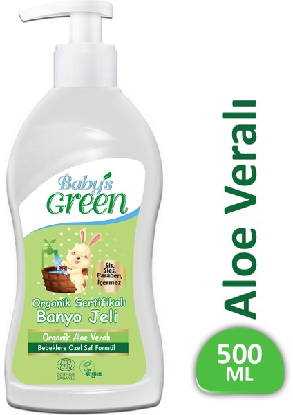 Baby's Green Organik Aloe Veralı Banyo Jeli 500ML Ecocosmos