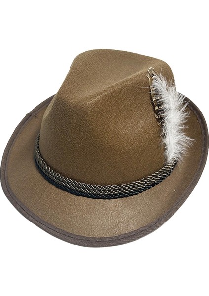 Erkekler Için Fötr Şapkalar Kış Rahat Derby Melon Şapkaları Seyahat Plaj Dış Mekan Kahverengi (Yurt Dışından) fırsatları