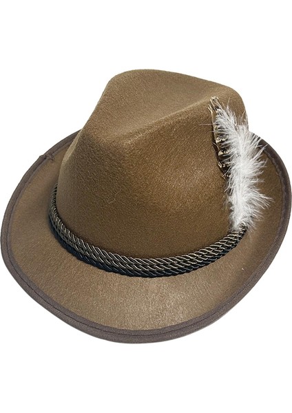 Erkekler Için Fötr Şapkalar Kış Rahat Derby Melon Şapkaları Seyahat Plaj Dış Mekan Kahverengi (Yurt Dışından) indirimleri