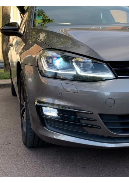 Volkswagen Golf 7 Gtı Model Sis Farı Çerçeve Kaplama Pıano Black