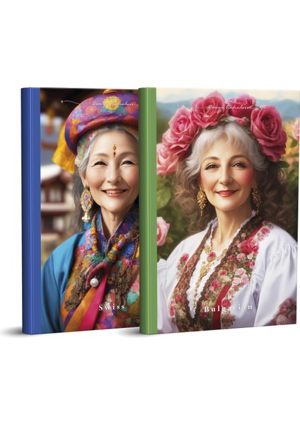Yapay Zeka Sanat Dünya Kadınları Defterler 5 Li