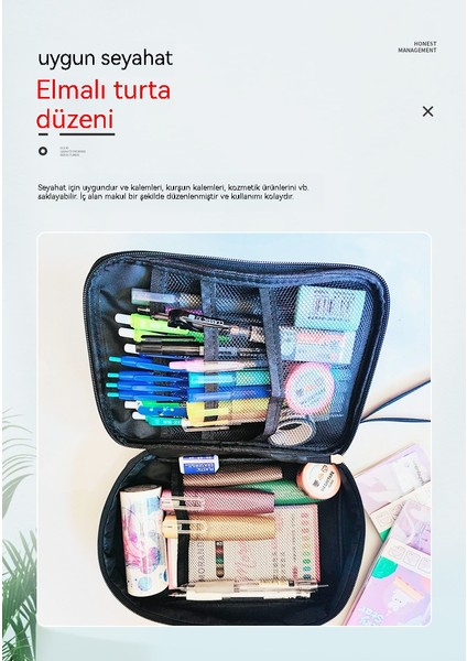 Ekstra Büyük Kapasiteli Taşınabilir Kalem Kutusu Çok Fonksiyonlu Kırtasiye Kutusu Saklama Kutusu (Yurt Dışından) modelleri