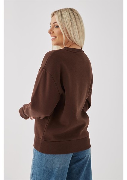 Baskılı Sweat Kahve fırsatları