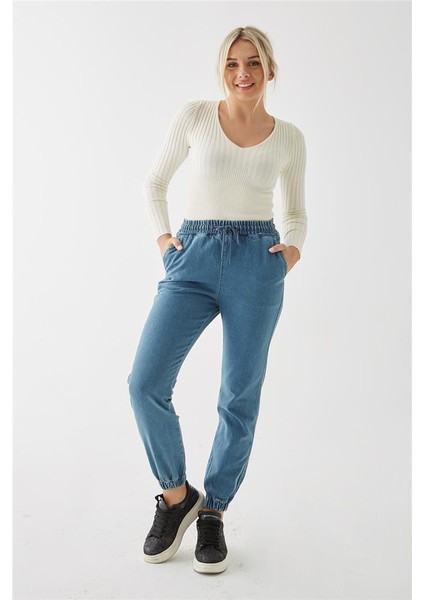 Denim Pantolon Mavi