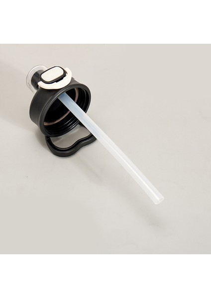 316 Paslanmaz Çelik Büyük Kapasiteli Tonluk Kova, Kadın ve Erkekler Için Pipetli Güzel Görünümlü Spor Su Şişesi, Büyük Göbekli Termos Bardak (Yurt Dışından)