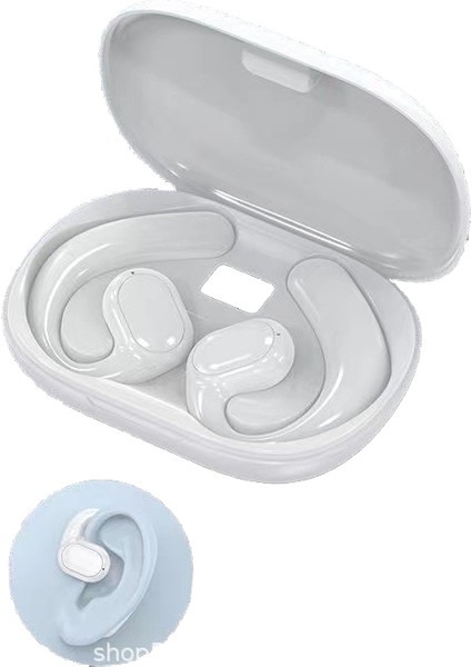 Çift Kulaklı Taşınabilir Bluetooth Kulaklık-Beyaz (Yurt Dışından)