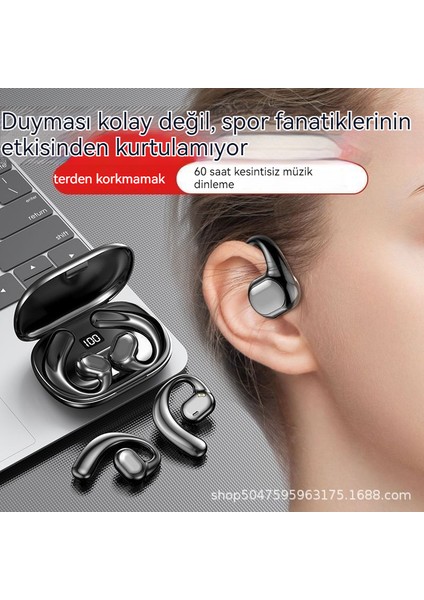 Çift Kulaklı Taşınabilir Bluetooth Kulaklık-Beyaz (Yurt Dışından)