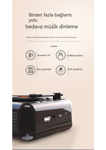 Yeni Retro Bluetooth Küçük Hoparlör (Yurt Dışından)