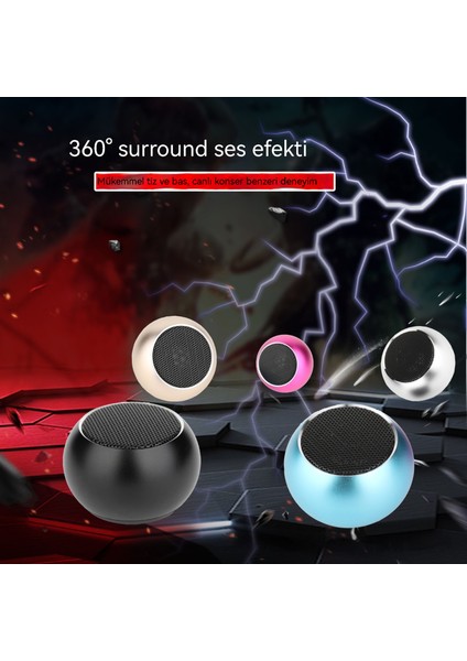 Taşınabilir Takılabilir Kartlı Bluetooth Hoparlör (Yurt Dışından)