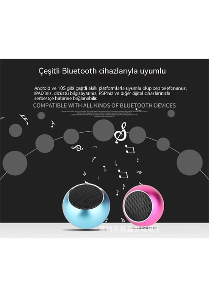 Taşınabilir Takılabilir Kartlı Bluetooth Hoparlör (Yurt Dışından)