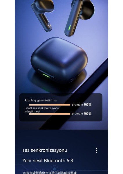 Akıllı Dijital Ekran Spor Kablosuz Bluetooth Kulaklık (Yurt Dışından)