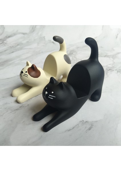 Reçine Kedi Cep Telefonu Tutucusu Yaratıcı Küçük Süsler (Yurt Dışından) fiyatları