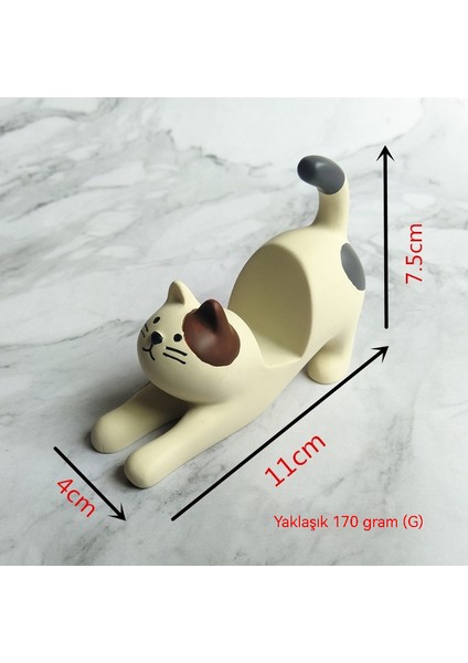 Reçine Kedi Cep Telefonu Tutucusu Yaratıcı Küçük Süsler (Yurt Dışından) fırsatları