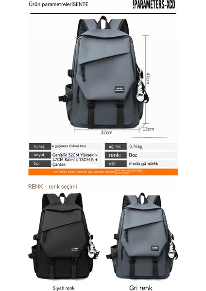 Kampüs Basit ve Çok Yönlü Seyahat Bilgisayarı Sırt Çantası (Yurt Dışından) modelleri